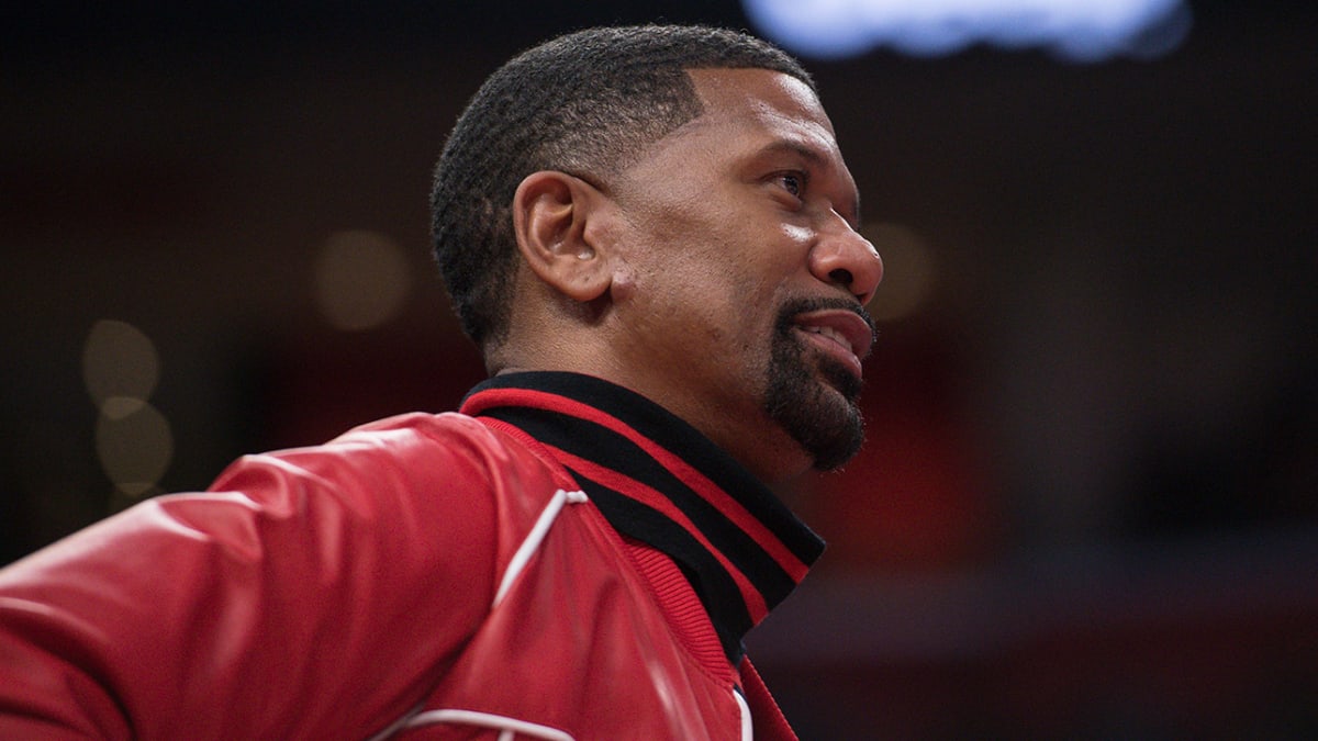 Jalen Rose dons Indiana candy-striped jacket, picks No. 1 Michigan on  ESPN's 'College GameDay' 
