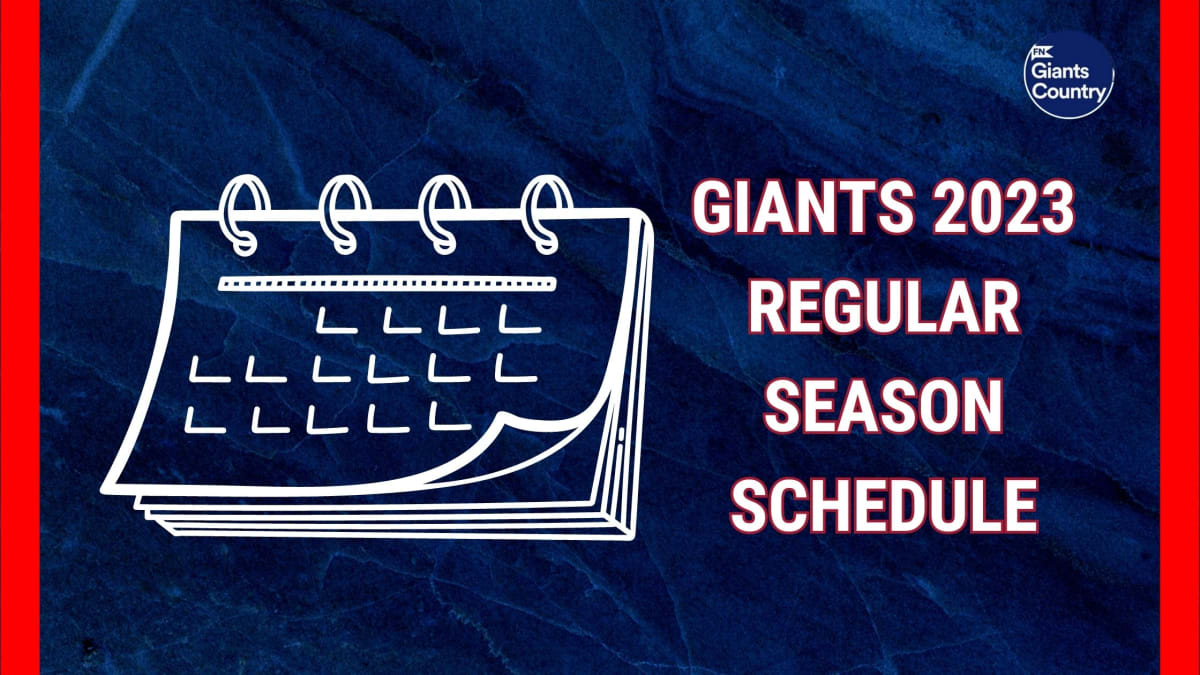 Giants Videos on X: The Giants' 2023 schedule will be officially confirmed  tonight, but here's how Big Blue will match up based on reports    / X