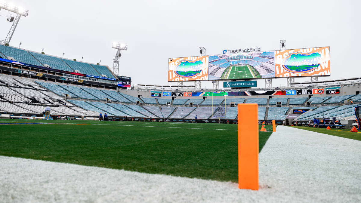 What is the capacity of TIAA Bank Field Stadium?