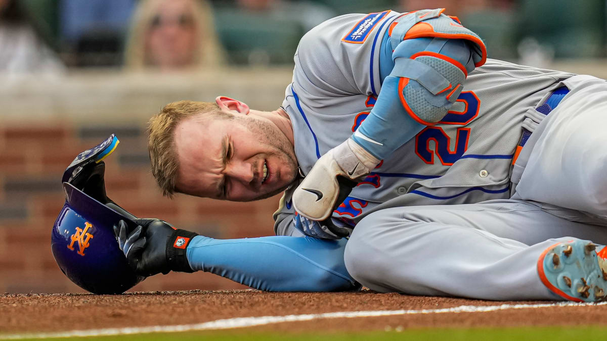 New York Mets' Pete Alonso Suffers Injury After Hit by Pitch - Sports  Illustrated New York Mets News, Analysis and More