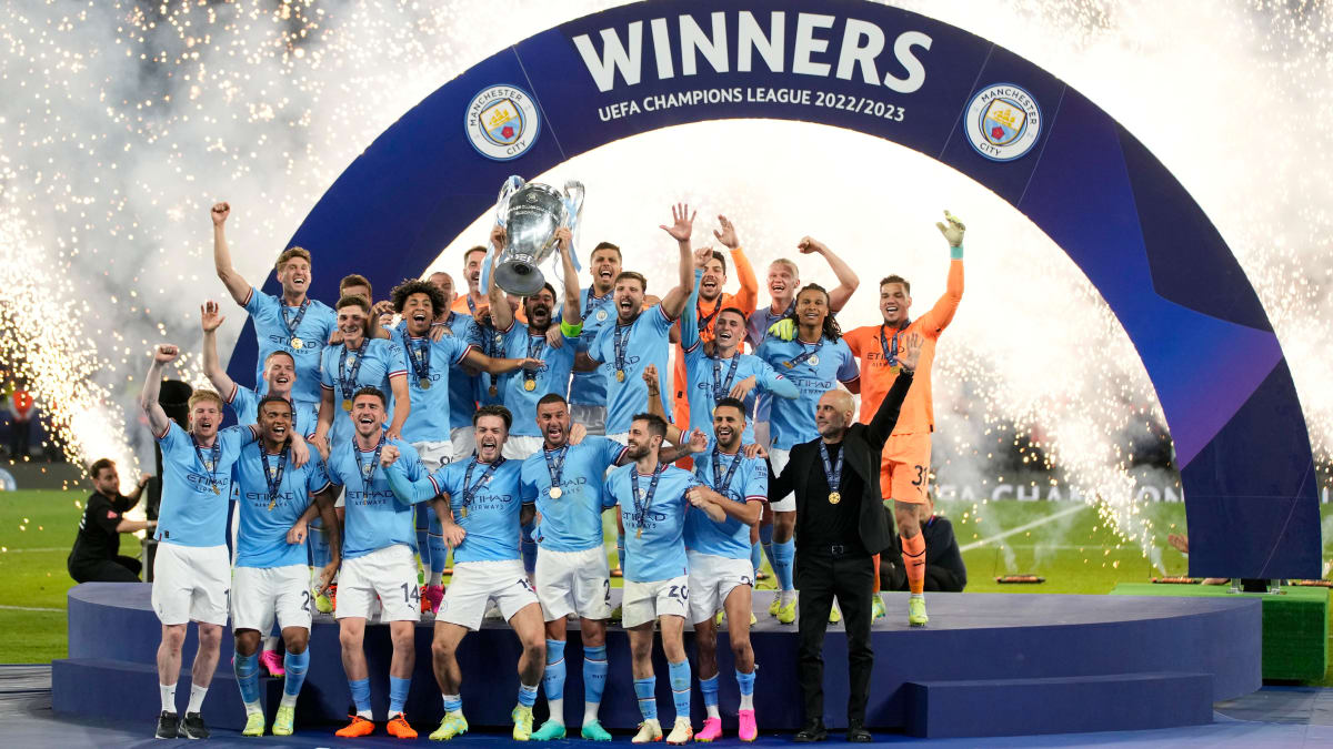 Manchester City Premier League Champions 2022-2023 Signatures