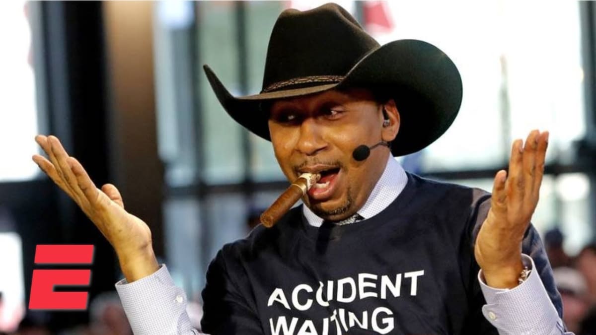 Stephen A starts his radio show off with a cowboy hat