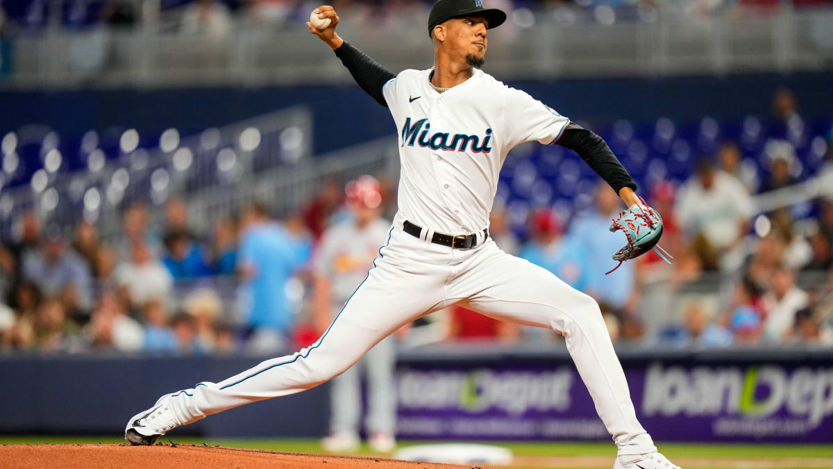 MLB on X: .@Marlins No. 1 prospect Eury Pérez makes his debut tonight! He  will be the first MLB player born in 2003, which happens to be the year the  Marlins won