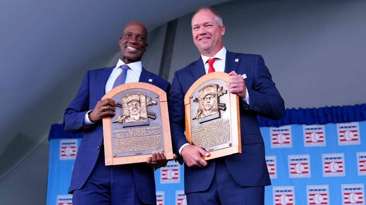 No team logo for Fred McGriff on Hall of Fame plaque