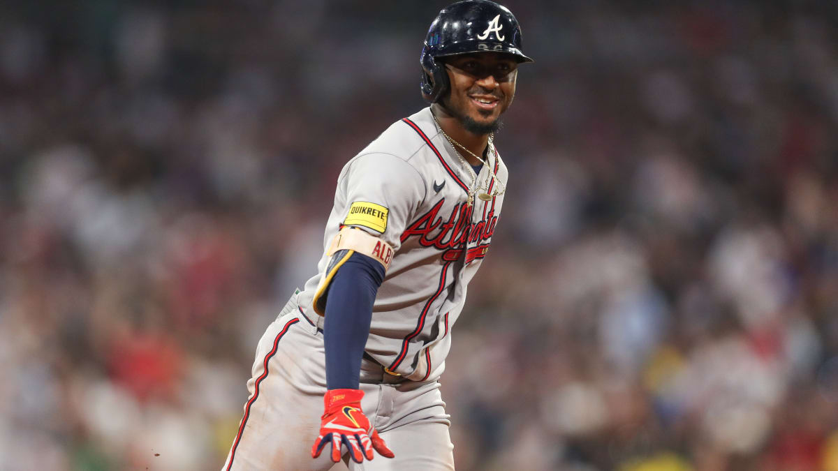 WATCH: Ozzie Albies laces a first-pitch homer into the Chop House - Sports  Illustrated Atlanta Braves News, Analysis and More