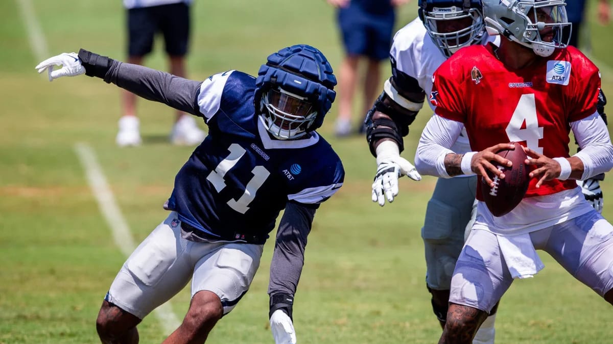 Video: Cowboys' Micah Parsons Accidentally Hits Dak Prescott Low