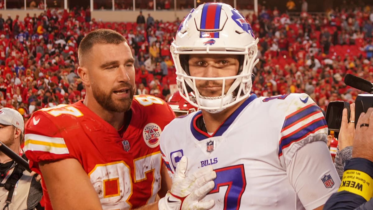 Bills' Josh Allen jabs Chiefs' Travis Kelce over failed Taylor