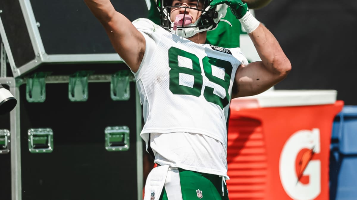 Jeremy Ruckert trying to play catch-up in first Jets training camp