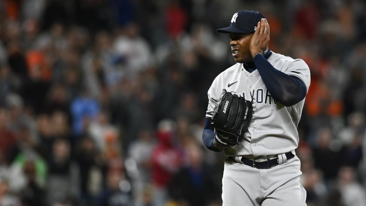 Yankees Reliever Aroldis Chapman Pitched for Patriots Out of