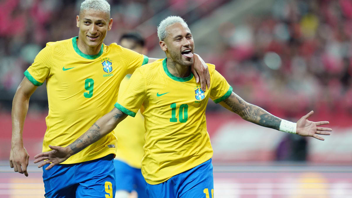 How many World Cup goals has Neymar scored for Brazil? How many goals does  he need to beat Pele's record? - Eurosport