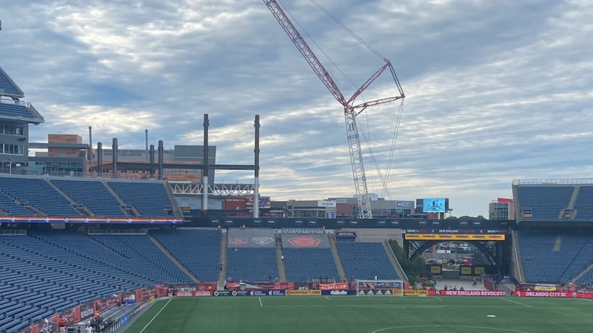 Blue Skies Over Gillette Stadium New England Patriots Photo 