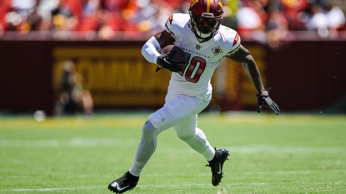 Curtis Samuel Washington Commanders Unsigned Makes a Touchdown Reception  Photograph