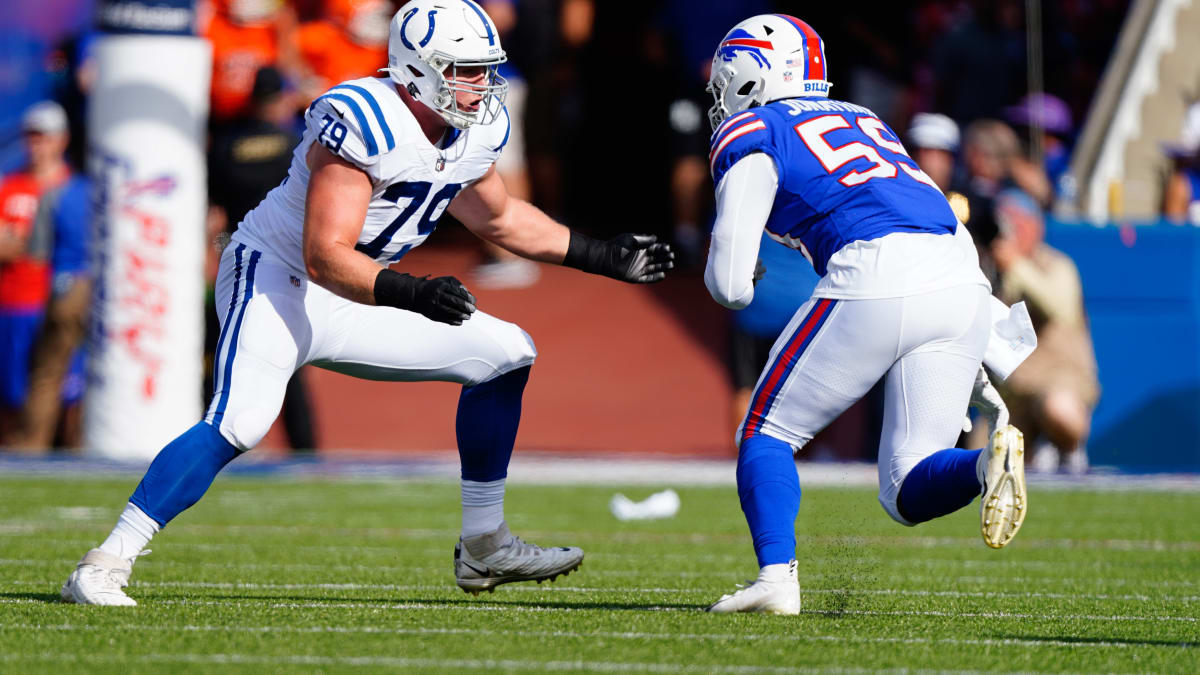 Indianapolis Colts' Bernhard Raimann gained 15 pounds this offseason