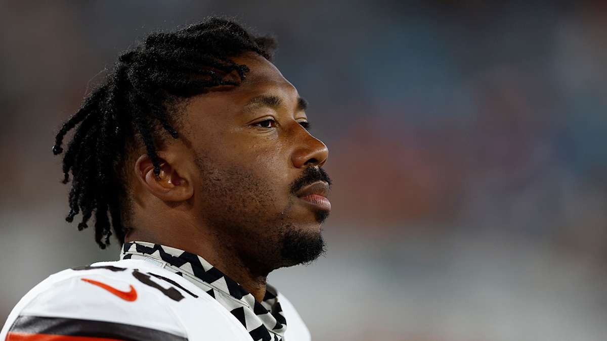 Myles Garrett flips his Porsche multiples times on way home from practice;  taken to hospital with non-life threatening injuries 