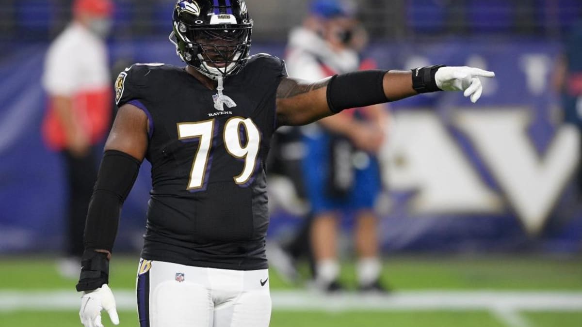 NFL Auction  STS - Ravens Ronnie Stanley Game Worn Jersey (11/20/22) Size  44