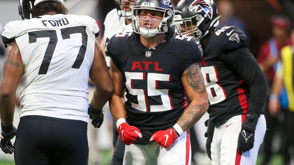 Former undrafted free agent Nate Landman moves into starting role at  linebacker for Falcons - The San Diego Union-Tribune