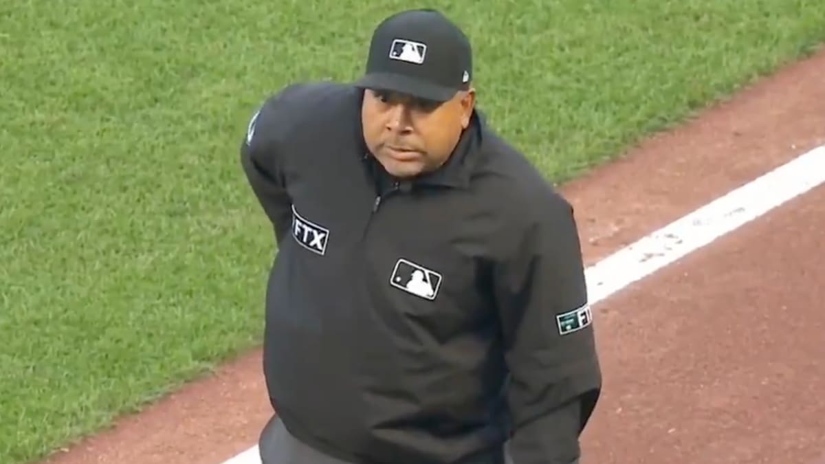 WATCH: Ump Caught Swearing on Hot Mic During Padres-Giants Game