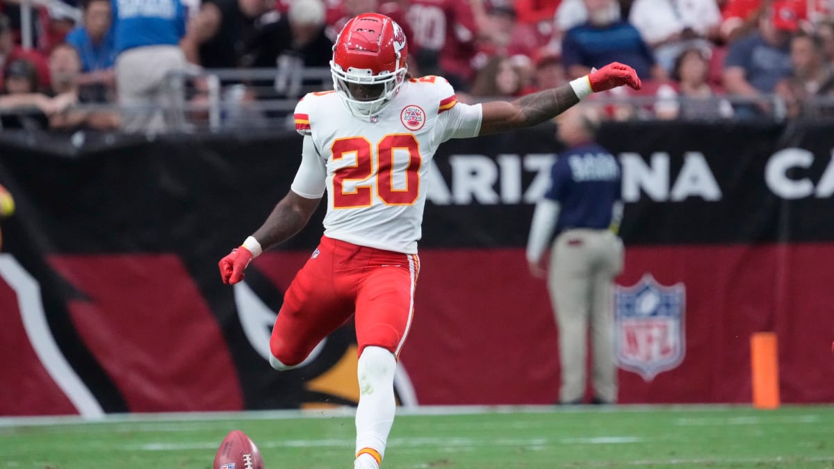 Bleacher Report on X: Safety Justin Reid is kicking for the Chiefs today  after K Harrison Butker was carted off the field 