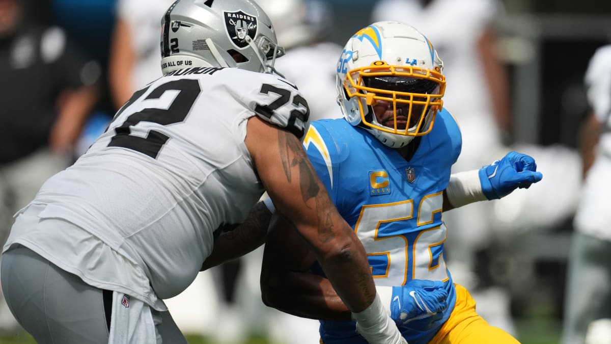 Khalil Mack's Dominance in Los Angeles Chargers Debut Secures 24-19 Win  Over Las Vegas Raiders - Sports Illustrated Los Angeles Chargers News,  Analysis and More