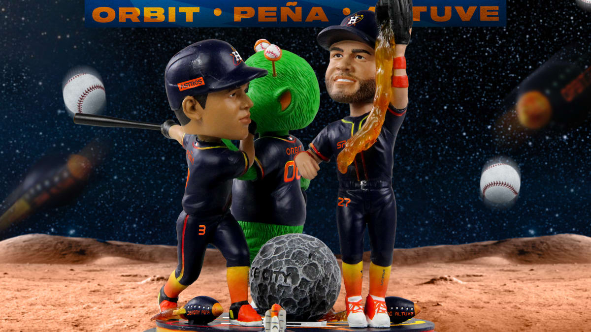 Houston Astros 2022 City Connect Space City Mini Bobblehead Scene FOCO