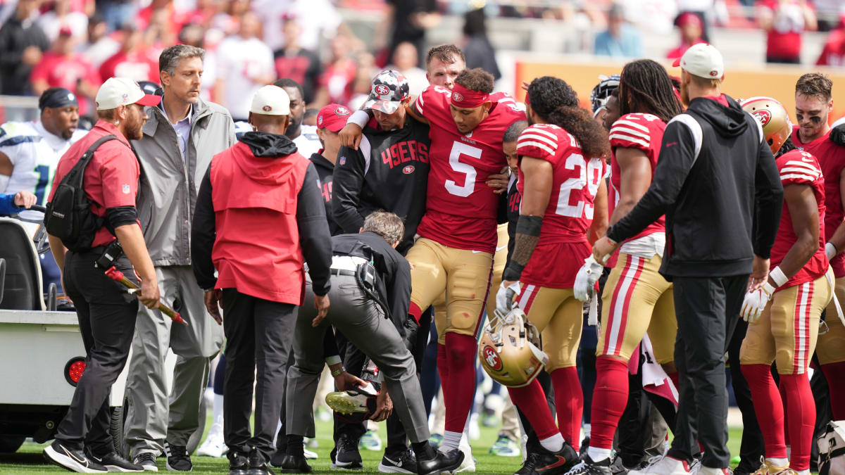 QB Trey Lance carted off in 1st quarter for 49ers - Sports Illustrated  Minnesota Sports, News, Analysis, and More