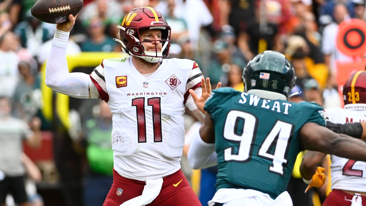 Washington Commanders' QB Carson Wentz struggles in 24-8 loss to