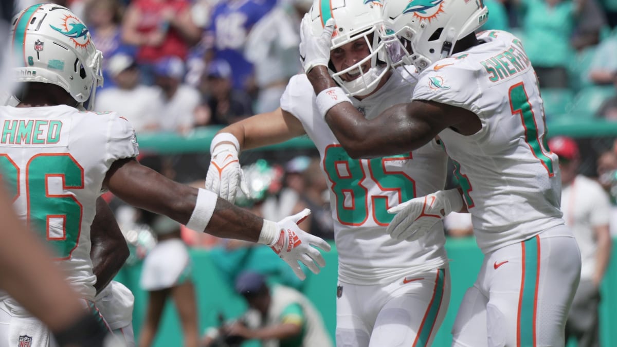 Miami Dolphins cornerback Noah Igbinoghene (9) pursues a play on