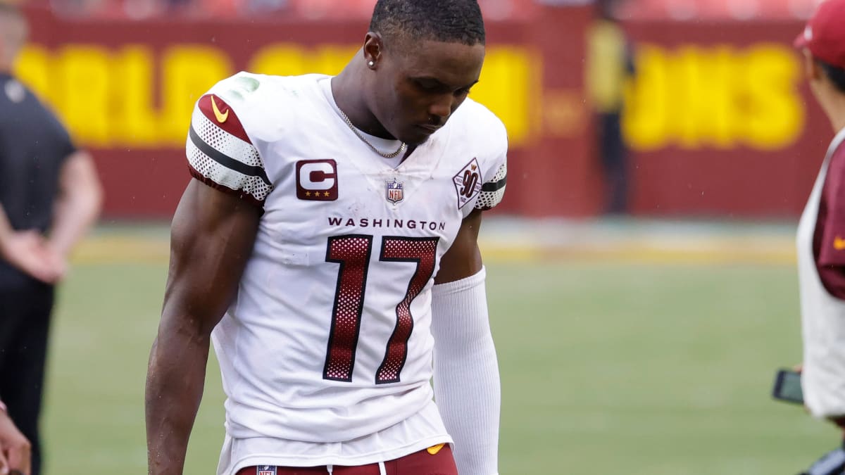 Washington Commanders wide receiver Terry McLaurin runs a route during a  preseason NFL football game against the Cleveland Browns on Friday, Aug.  11, 2023, in Cleveland. Washington won 17-15. (AP Photo/David Richard