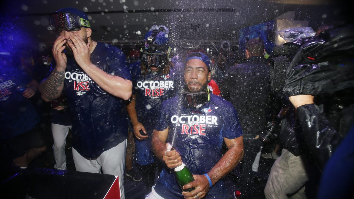Drenched In Beer and Champagne': Blue Jays Party After 2023 Playoff Clinch  - Sports Illustrated Toronto Blue Jays News, Analysis and More