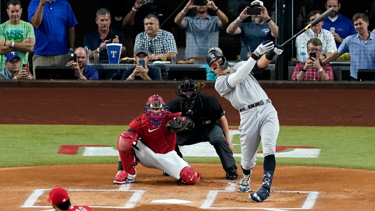 Aaron Judge home run record: Fan leaps out of stands for historic