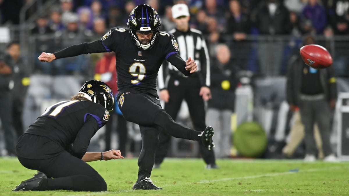 Uniform Worn by Ravens Kicker Justin Tucker on Display at Hall of Fame