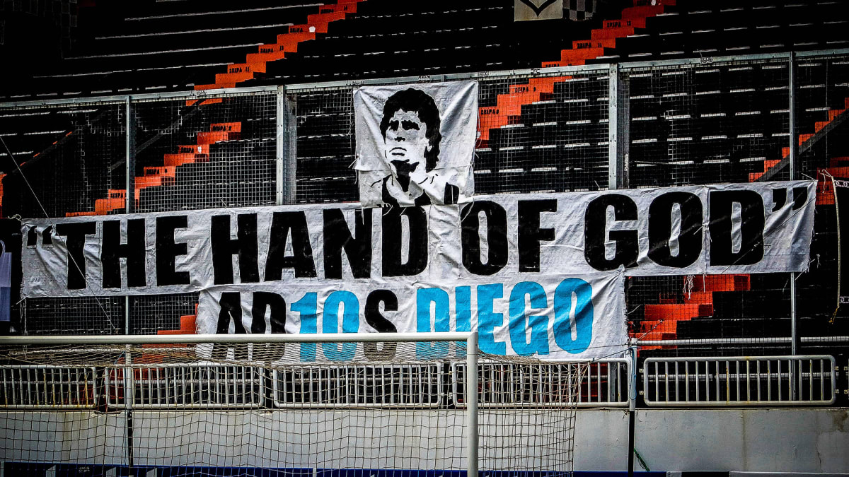 Diego Maradona 'Hand of God' Shirt Sells for Record Fee at Auction - Sports  Illustrated