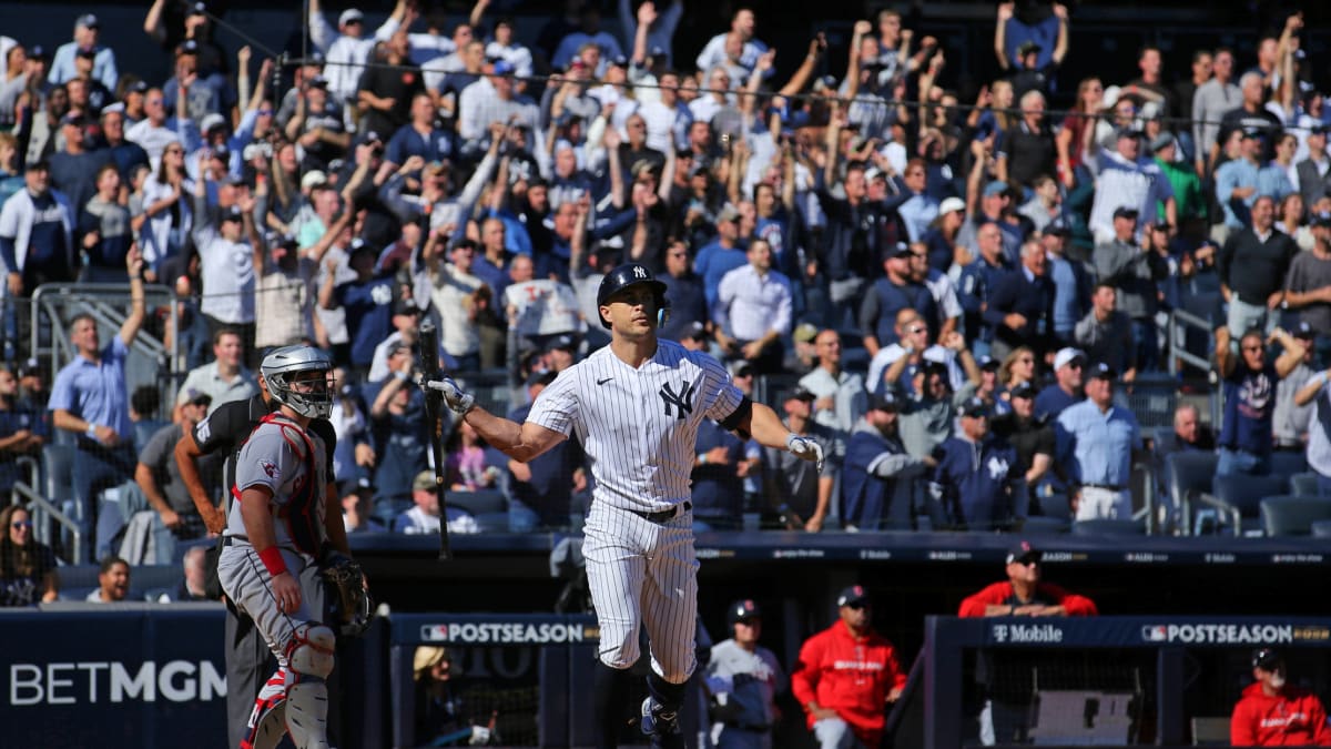 Giancarlo Stanton makes postseason home run history, but the