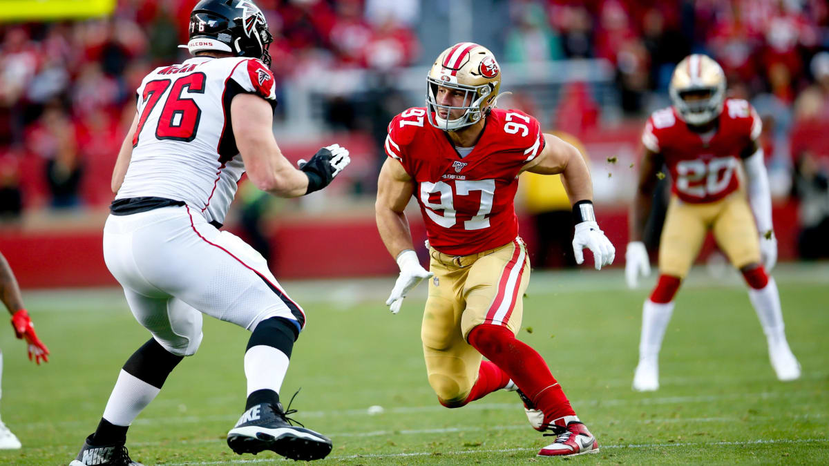 San Francisco 49ers vs. Atlanta Falcons Inactives: Will Kyle Pitts, Nick  Bosa Play? - Sports Illustrated Atlanta Falcons News, Analysis and More