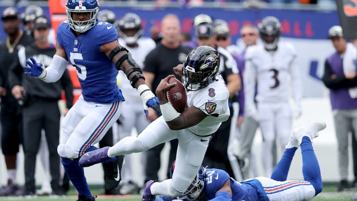 Giants at Ravens halftime score: Giants trail at the half, 20-3