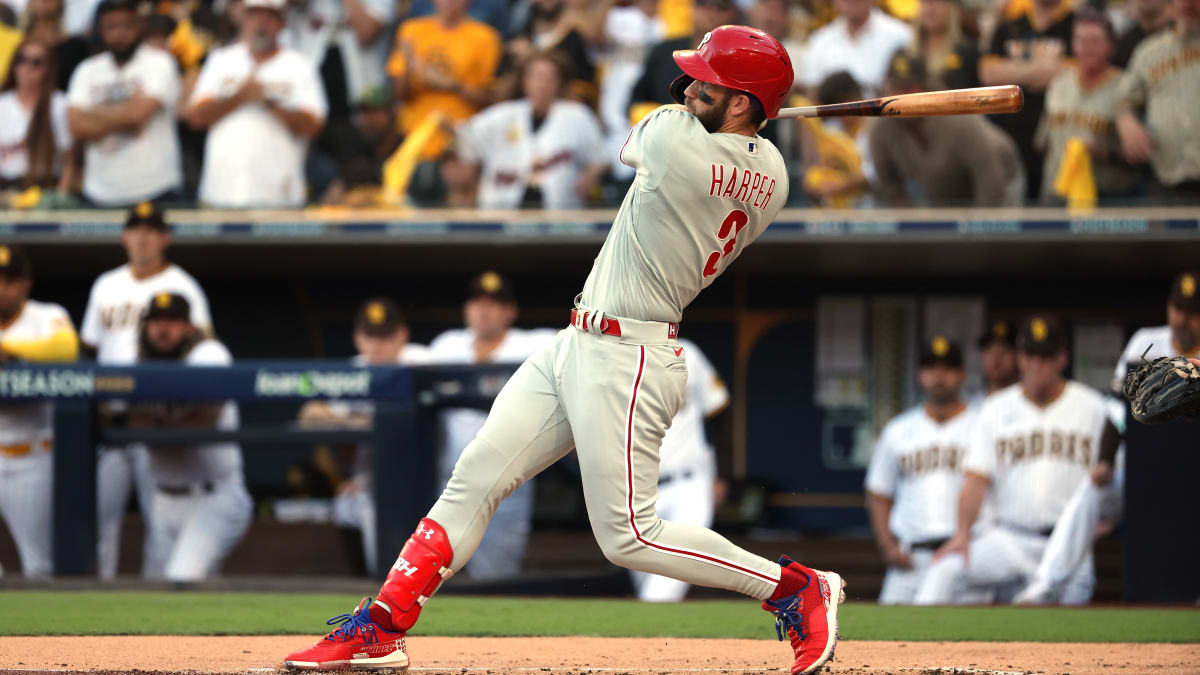 Watch: Bryce Harper hacks first homer as member of Philadelphia Phillies 