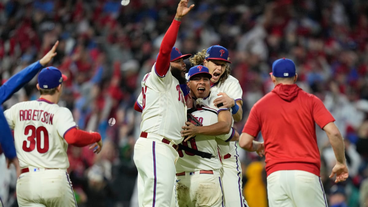 MLB on X: For the first time since 2009, the @Phillies are National League  champions! #CLINCHED #Postseason  / X