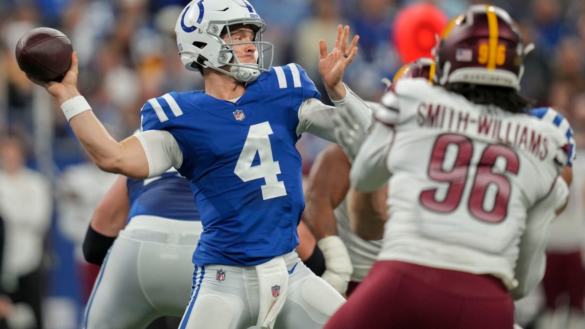 Washington Commanders Face Sam Ehlinger Sunday: 5 Questions Evaluating  Indianapolis Colts New QB - Sports Illustrated Washington Football News,  Analysis and More