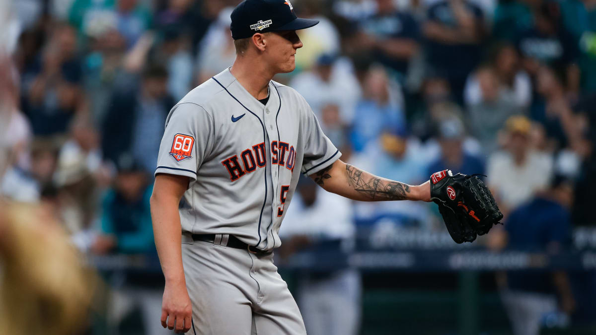 Hunter Brown of the Houston Astros poses for a photo during the  Nieuwsfoto's - Getty Images