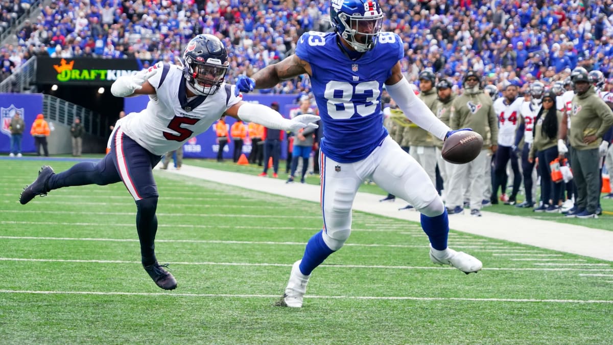 New York Giants Hold 7-3 Halftime Lead Over Texans - Sports