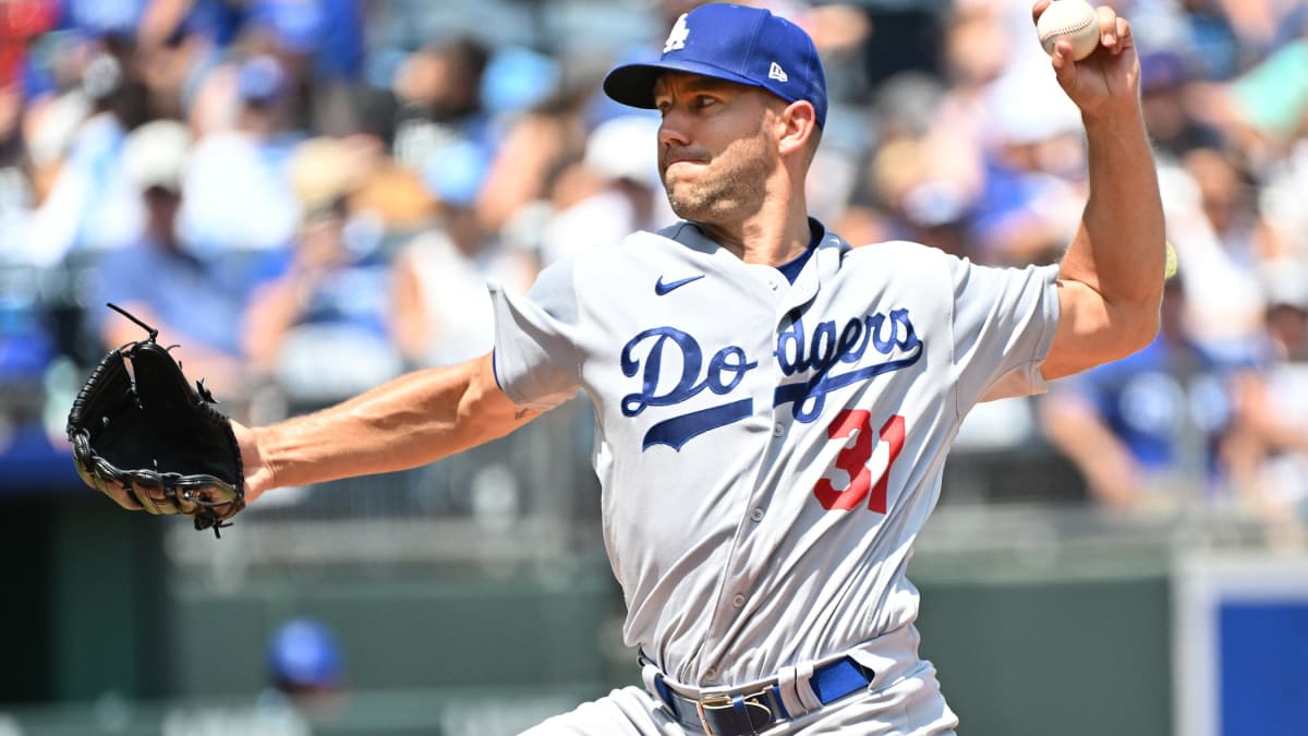 Autographed and Game-Used Brooklyn Dodgers Jersey: Tyler Anderson #31  (LAD@KC 8/13/22)- Size 46