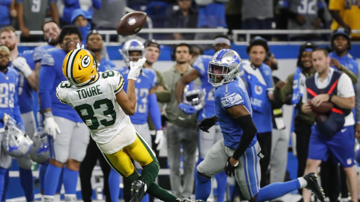 Green Bay Packers wide receiver Samori Toure (83) during a preseason NFL  football game Saturday, Aug. 26, 2023, in Green Bay, Wis. (AP Photo/Mike  Roemer Stock Photo - Alamy