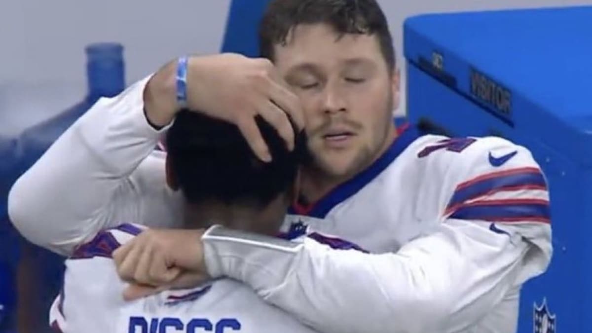 Buffalo Bills QB Josh Allen moves young fan to tears with hug