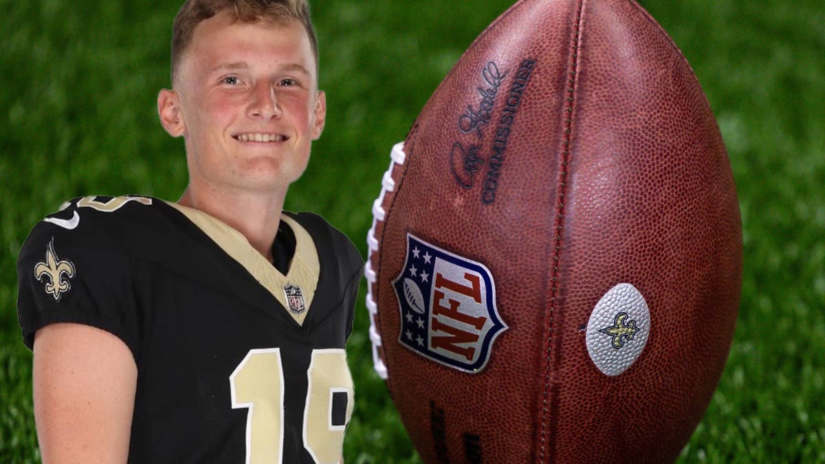 Blake Grupe stopped by security twice despite Saints player