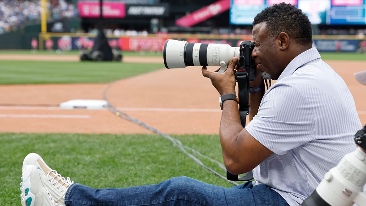 Ken Griffey Jr. Spotted at Soccer Game Photographing Leo Messi