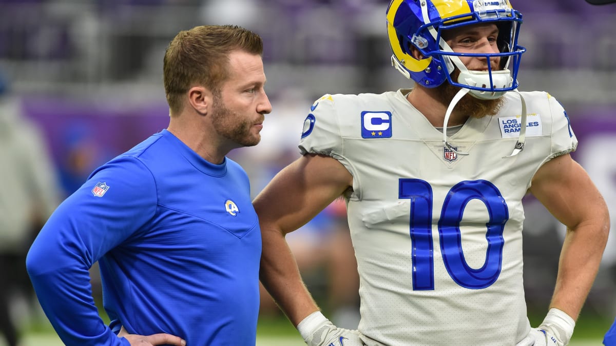 Rodrigue] When the Rams traveled to Seattle in Week 1, the younger  receivers asked McVay if Kupp could travel with the team so he could be on  the sideline with them. :