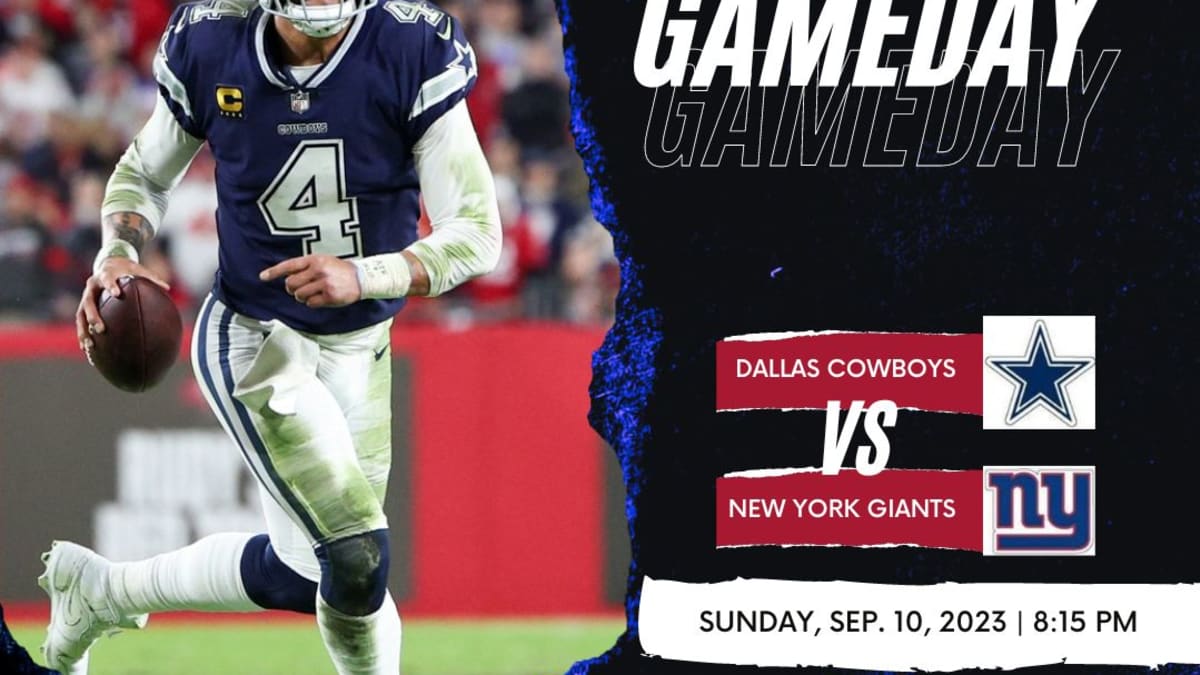 Dallas Cowboys vs. New York Giants FREE LIVE STREAM (9/10/23