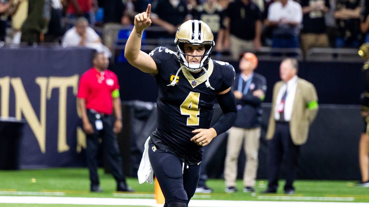 WATCH: Derek Carr makes first official appearance with New Orleans Saints