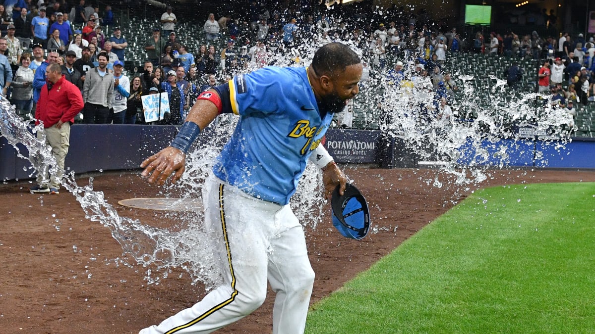 Carlos Santana's two-run triple, 09/29/2023