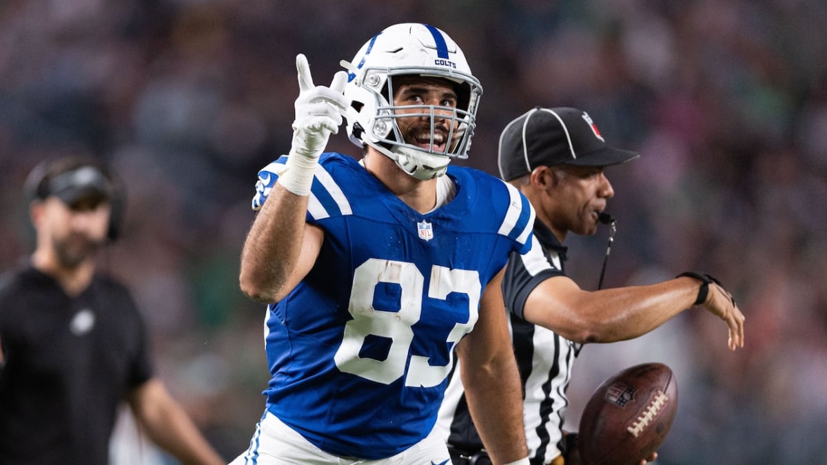 Kylen Granson: Indianapolis Colts tight end celebrates first career  touchdown with humorous photoshoot